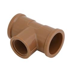 TÊ SOLDÁVEL/ROSCÁVEL DN25X1/2 MARROM - KRONA