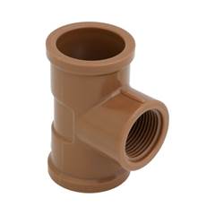 TÊ SOLDÁVEL/ROSCÁVEL DN25X1/2 MARROM - KRONA