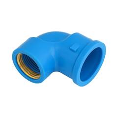 JOELHO 90° SOLDÁVEL/ROSCÁVEL DN32X3/4 AZUL | ROSCA EM LATÃO - KRONA