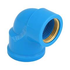 JOELHO 90° SOLDÁVEL/ROSCÁVEL DN32X3/4 AZUL | ROSCA EM LATÃO - KRONA