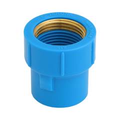 LUVA SOLDÁVEL/ROSCÁVEL DN25X3/4 AZUL | ROSCA EM LATÃO- KRONA