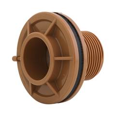 ADAPTADOR FLANGE PARA CAIXA D'ÁGUA DN60X2 MARROM - KRONA