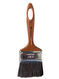PINCEL/TRINCHA SIMPLES 186 CERDAS DE PELOS DE ORELHA DE BOI DE 2.1/2” - TIGRE