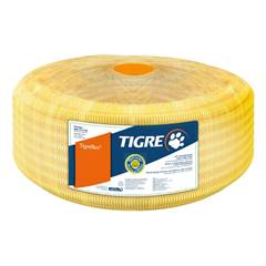 MANGUEIRA CORRUGADA 25MM AMARELA | ROLO 50 METROS - TIGRE