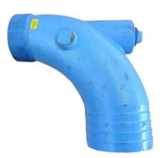 CURVA 90° DUPLA DE FERRO FUNDIDO DN4X3 MANGOTE