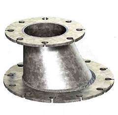 REDUÇÃO AÇO ZINCADO DN12X8 EXCÊNTRICA DIN