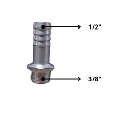 ADAPTADOR DE ALUMÍNIO PARA MANGOTE DN1/2X3/8 | REDUÇÃO NA ROSCA - GABITEC