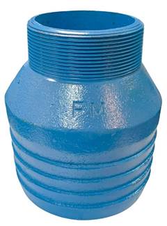 ADAPTADOR DE FERRO FUNDIDO DN4X2.1/2 | REDUÇÃO NA ROSCA MACHO