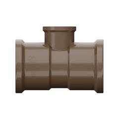TÊ SOLDÁVEL DN60X25 MARROM - TIGRE