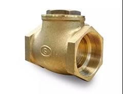 VÁLVULA DE RETENÇÃO HORIZONTAL DN1 BRONZE - SEGURIMAX