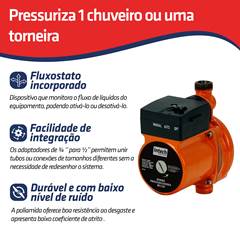 PRESSURIZADOR BFL120 | MONOFÁSICO 220V - INTECH MACHINE