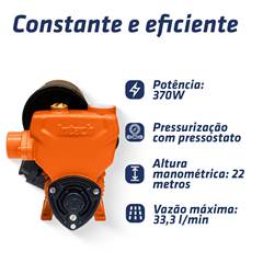 PRESSURIZADOR BFL370 | MONOFÁSICO 220V - INTECH MACHINE
