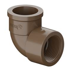 JOELHO 90° SOLDÁVEL/ROSCÁVEL DN20X1/2 MARROM - TIGRE