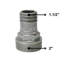 ADAPTADOR DE ALUMÍNIO PARA MANGOTE DN2X1.1/2 | REDUÇÃO NA ESCAMA - GABITEC